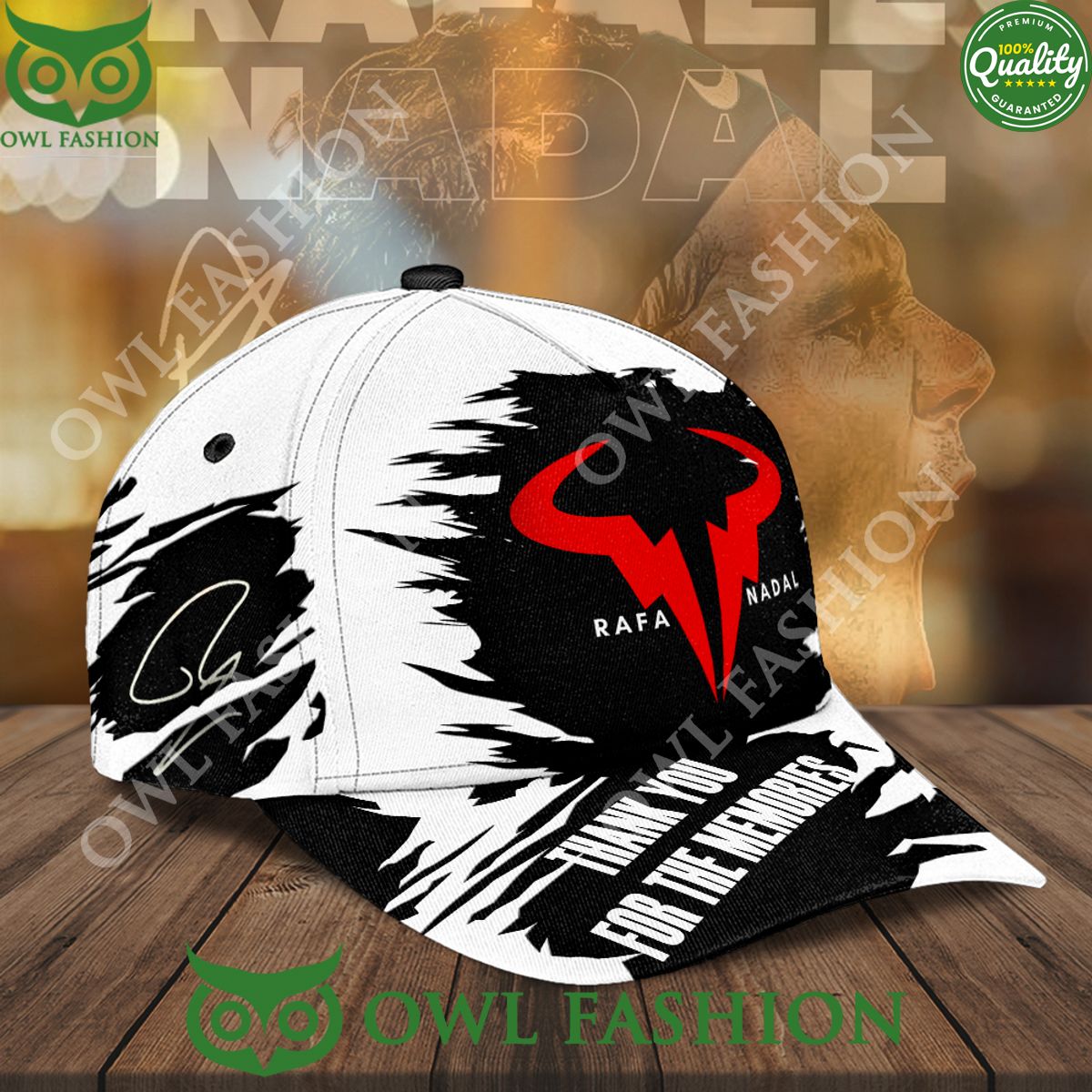 Rafael Nadal Memories with Logo Black Classic Cap