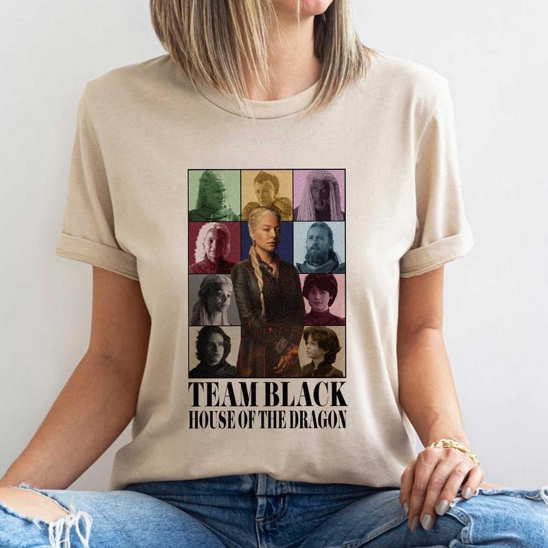 Rhaenyra Targaryen House of the Dragon Team Black Retro 90s Unisex Softstyle T-Shirt, RHAENYRA TARGARYEN Vintage Shirt,...