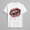 Rhinestone Cross Art Tooth Decal Print T-Shirt, Vintage T-Shirt, Y2k Clothing, Y2k Shirt, Y2k Fashion Unisex Cotton...