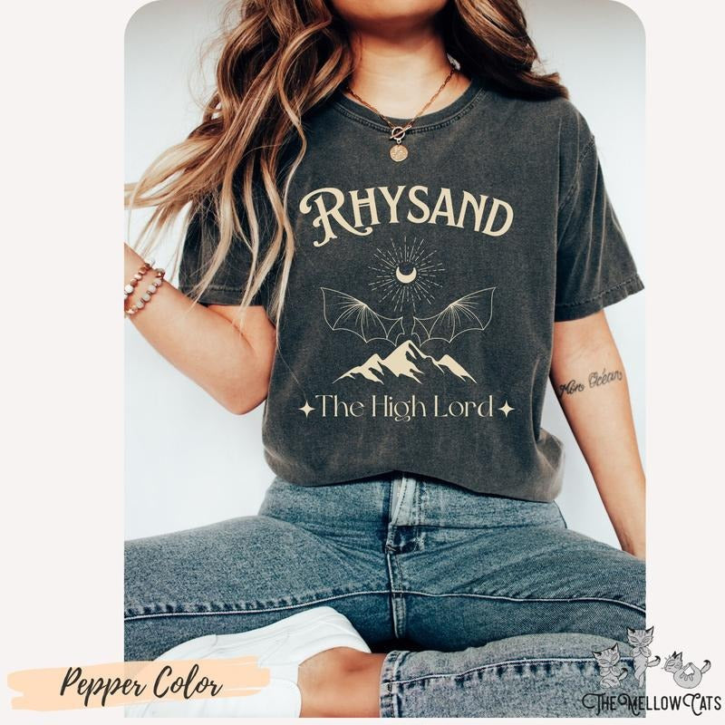 Rhysand ACOTAR shirt, Illyrian Bat Boys Bookish tshirt apparel gift, Terrasen, Abraxos wings, SJM booktok merch Hoodie,...