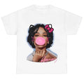 Ri Rihannaa Pink Kitty Big Face Casual Tee Cotton Fabric Hoodie, Sweatshirt | RetroVerseTees.com