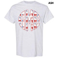Ribbon USA Monogram Gildan Short Sleeve T-Shirt 'NLB' Hoodie, Sweatshirt | RetroVerseTees.com