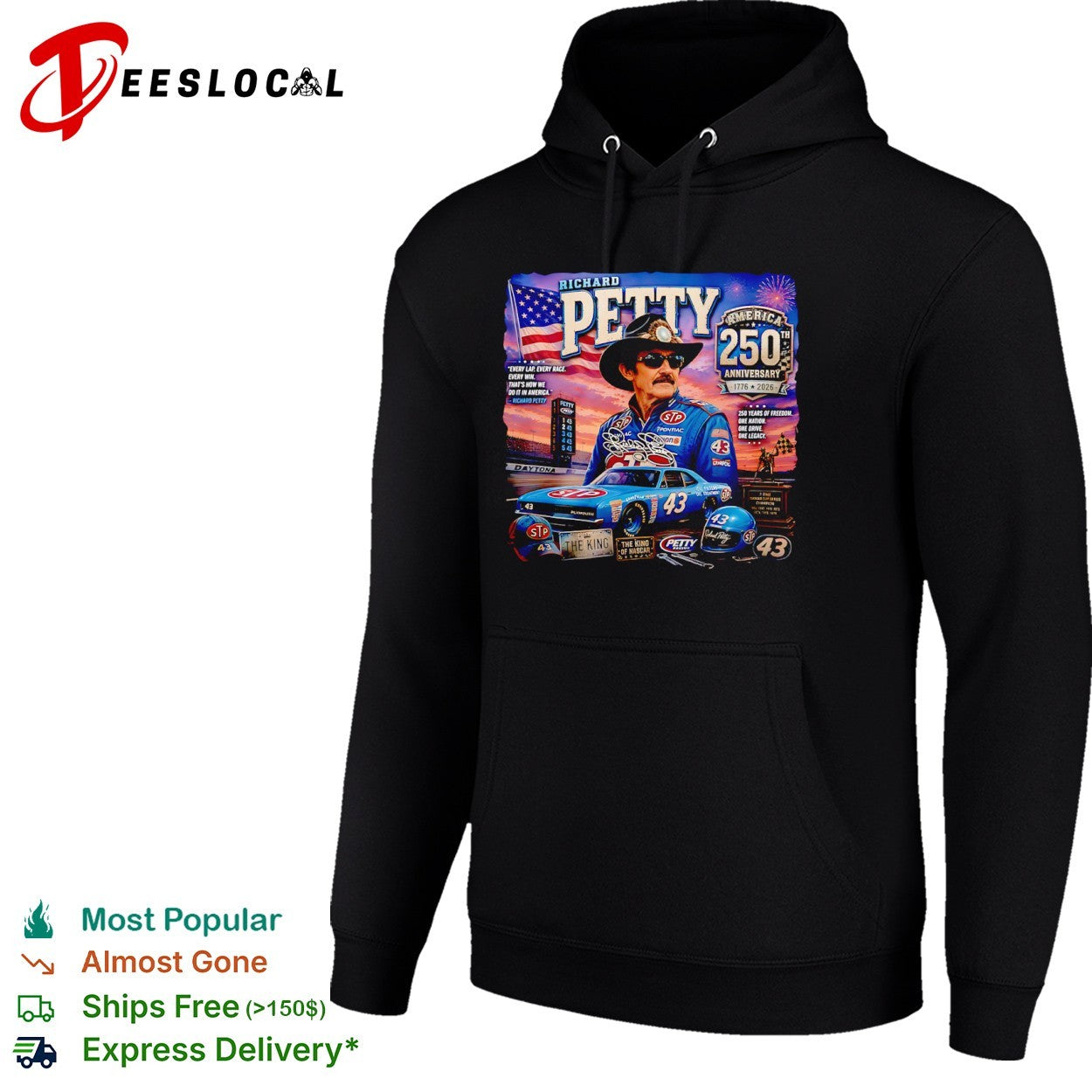 Richard Petty America 250th Anniversary NASCAR Signature shirt