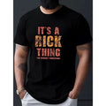 Rick Name Personalized Geometric Print T-Shirt for Men