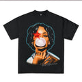 Rihana Red Star Graphic Tee Gift For Fan All Size Hoodie, Sweatshirt | RetroVerseTees.com