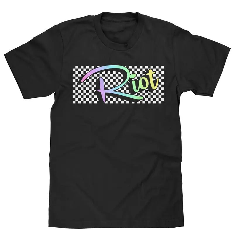 Riot T-Shirt - Black Hoodie, Sweatshirt | RetroVerseTees.com