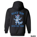 Rizz 'Em With The 'Tism sweatshirt-tshirt-hoodie, Featuring a raccoon wearing an American cowboy hat and sunglasses,...