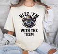Rizz 'Pocket monsters with TNF Tism T-Shirt, Trendy Raccoon Design with WB shield Western Unisex Fit for Men Gunpla brand...