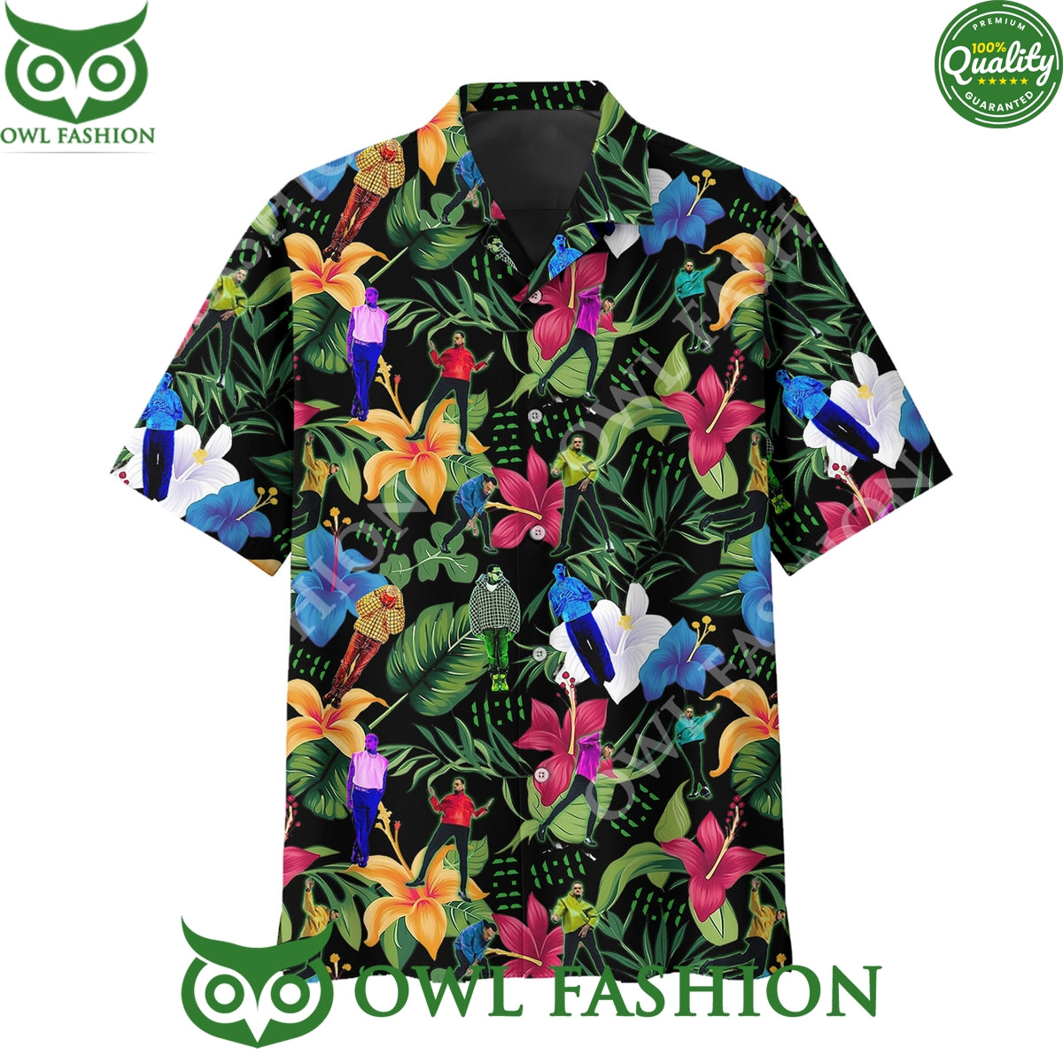 Chris Brown American Singer Floral Albums Hawaiian shirt