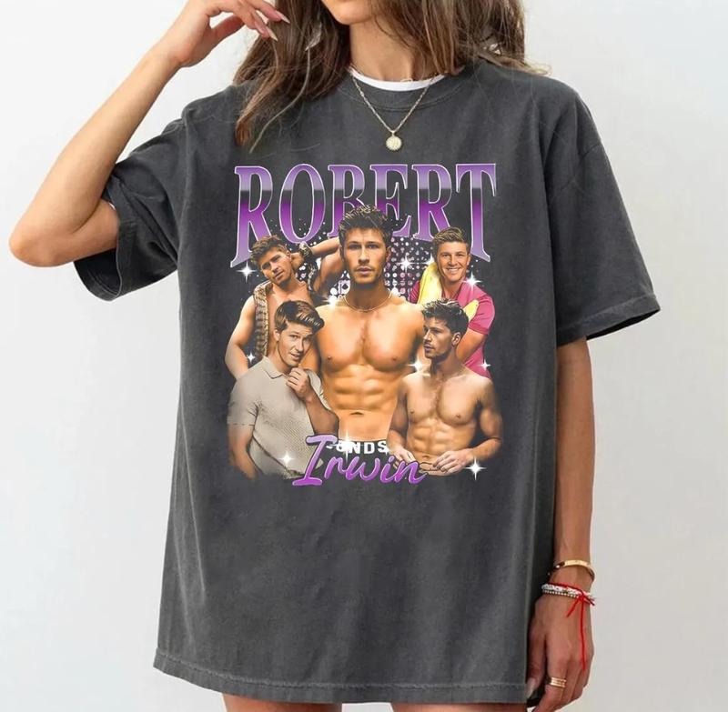 Robert Irwin Dwts 2025 Bootleg Unisex T-Shirt Short Sleeve Casual Streetwear Style Trendy Fans Gift Hoodie, Sweatshirt