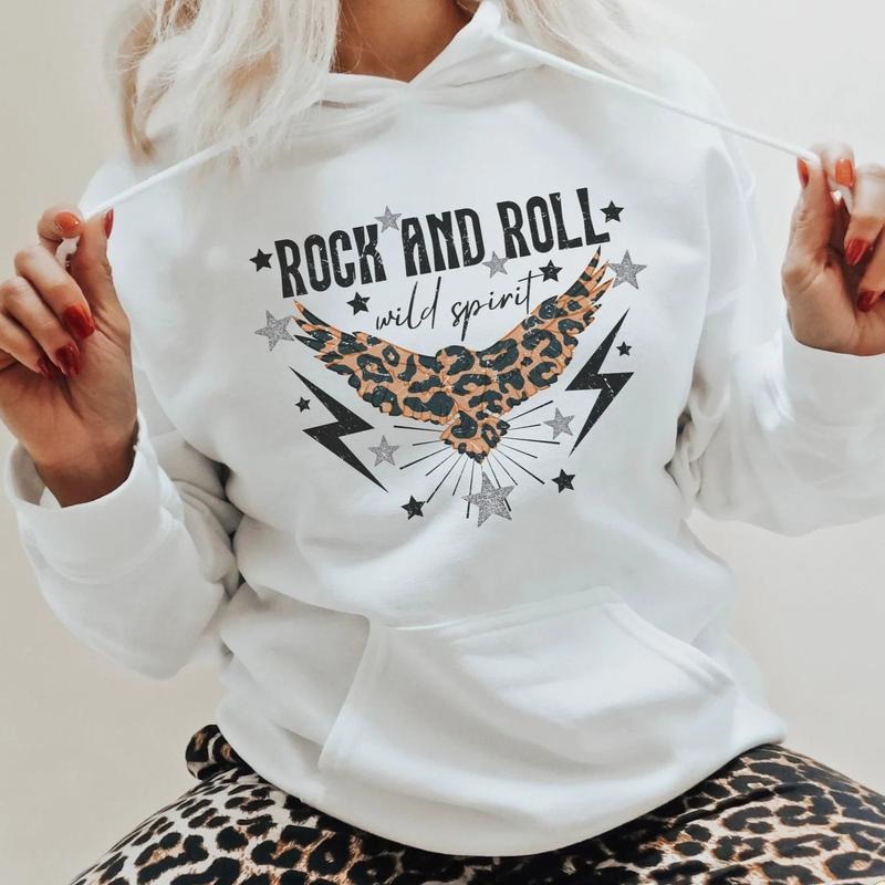 Rock And Roll DTF Transfers - THIS IS NOT A SHIRT Hoodie, Sweatshirt | RetroVerseTees.com