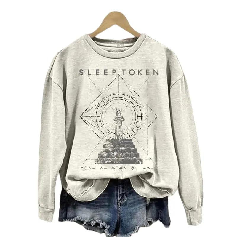 Rock Band Print Cozy Sweatshirt, Hoodie, Sleep Token Merch style 12 Cotton Womenswear T-Shirts | RetroVerseTees.com