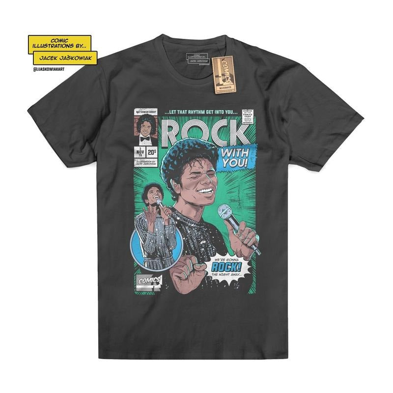 Rock With You '79 Comic Book Tshirt Trending Movie T shirt Vintage 90s T-shirt gift for Movie fans gift for him gift for...