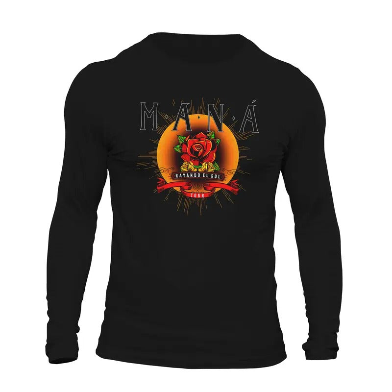 Rock en Español: MANA 2019 Men's Long Sleeve T-Shirt Playera Hoodie, Sweatshirt | RetroVerseTees.com