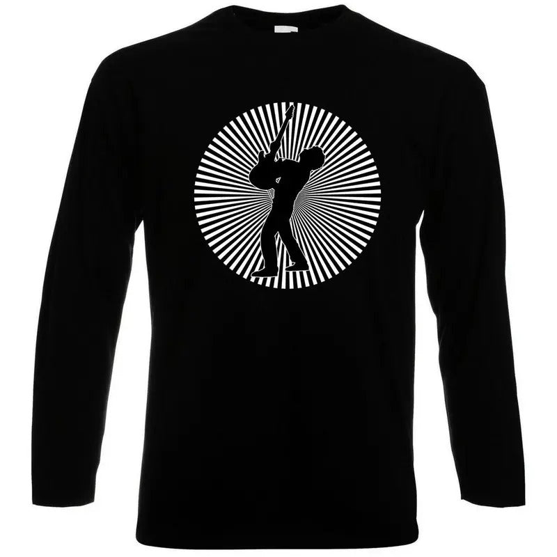 Rock en español: G Cerati Ahi Vamos Long Sleeve T-Shirt Playera Crewneck Casual Hoodie, Sweatshirt | RetroVerseTees.com