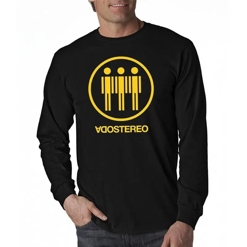 Rock en español: S Stereo Me Veras Volver Long Sleeve T-Shirt Playera Casual Classic Hoodie, Sweatshirt | RetroVerseTees.com