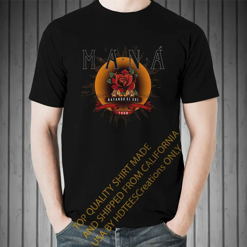Rock en español MANA 2019 Men's T-Shirt Playera Casual Classic Hoodie, Sweatshirt | RetroVerseTees.com