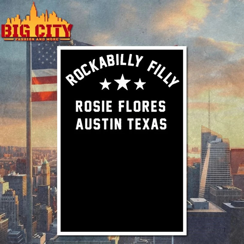 Rockabilly Filly Rosie Flores Austin Texas shirt