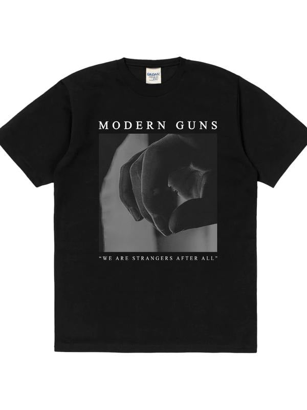Rockerstar T-shirt Band MODERN GUNS - WE ARE STRANGERS Black - T-Shirt Menswear Top Hoodie, Sweatshirt | RetroVerseTees.com