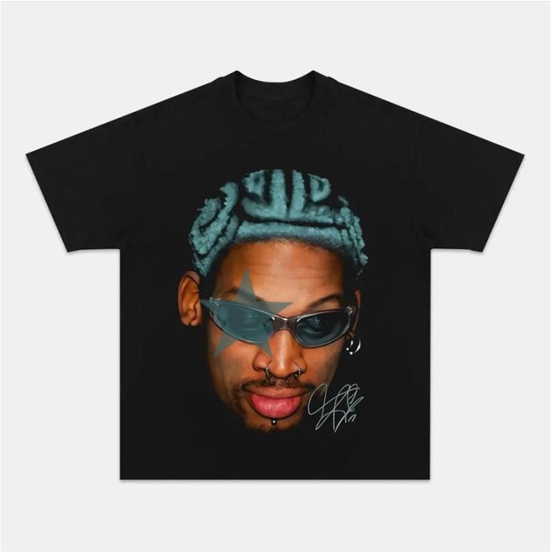 Rodman Blue Star Tee Hoodie, Sweatshirt | RetroVerseTees.com