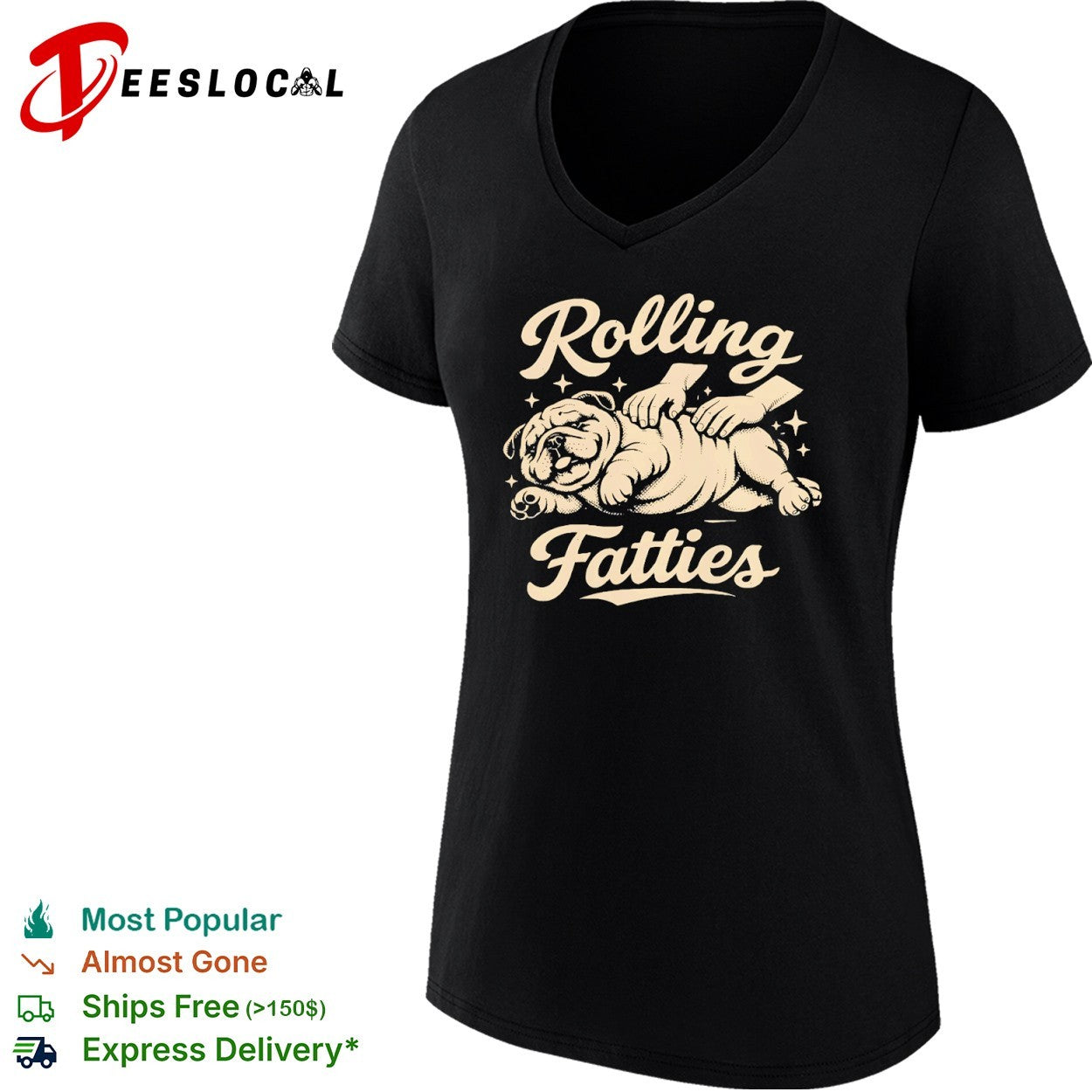 Rolling Fatties Bulldog Massage dog shirt