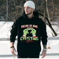 Rolling Up Some Christmas Spirit Hoodie, G.r.ii.ch.mas Shirt For Sale, Easy to match,Trendy Christmas Hooded ,Cotton...