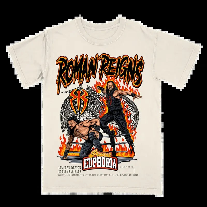 Roman Reigns Tee Gift For Fan - Men's Casual T-shirt - Menswear Hoodie, Sweatshirt | RetroVerseTees.com