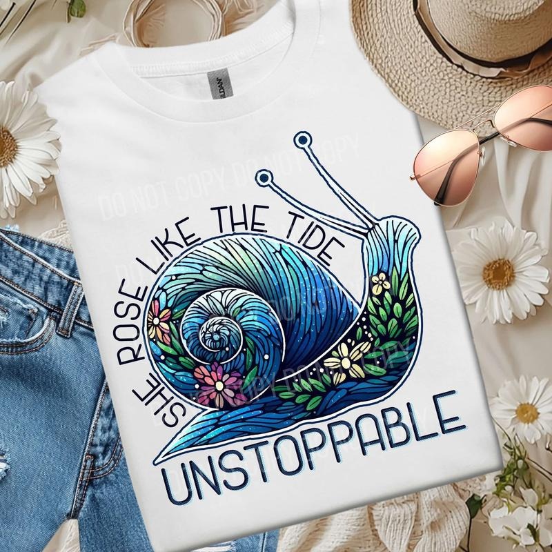 Rose Like the Tide Snail DTF Transfers - THIS IS NOT A SHIRT Hoodie, Sweatshirt | RetroVerseTees.com