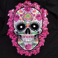 Roses skull t-shirt Cotton Casual Hoodie, Sweatshirt | RetroVerseTees.com