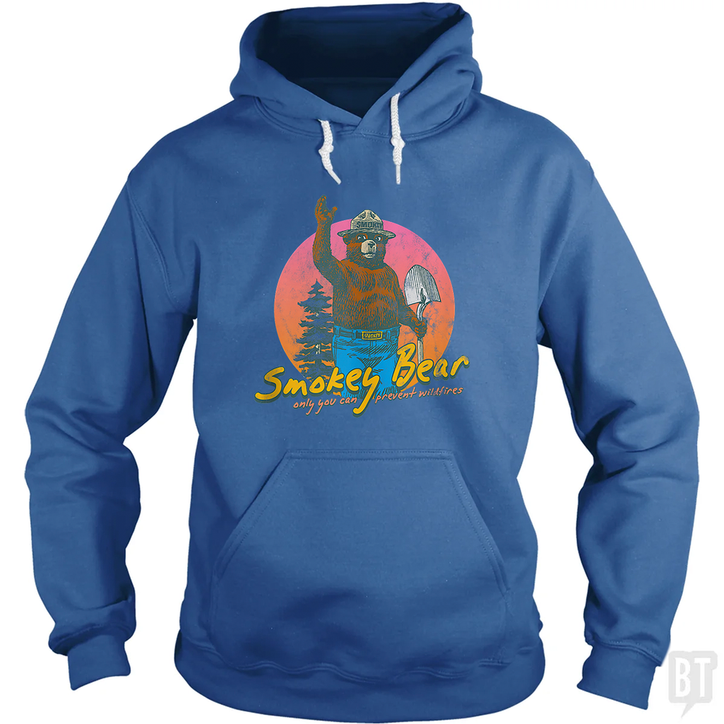 Smokey Bear Retro Hoodie