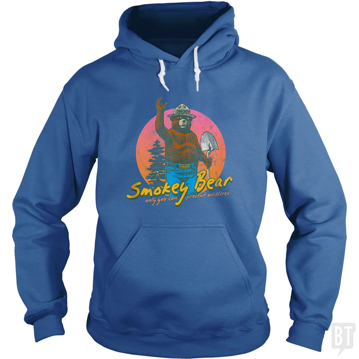 Smokey Bear Retro Hoodie