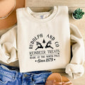 Rudolph Red-nosed Reindeer Sweatshirt, Rudolph and Co Slogan Sweater Xmas Shirt, Rudolph Christmas Movie Shirt, Holiday...
