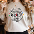 Rudolph Reindeer Cute Christmas Sweatshirt, Rudolph Merry Xmas Shirt, Rudolph Xmas Shirt, Christmas Movie Shirt, Holiday...