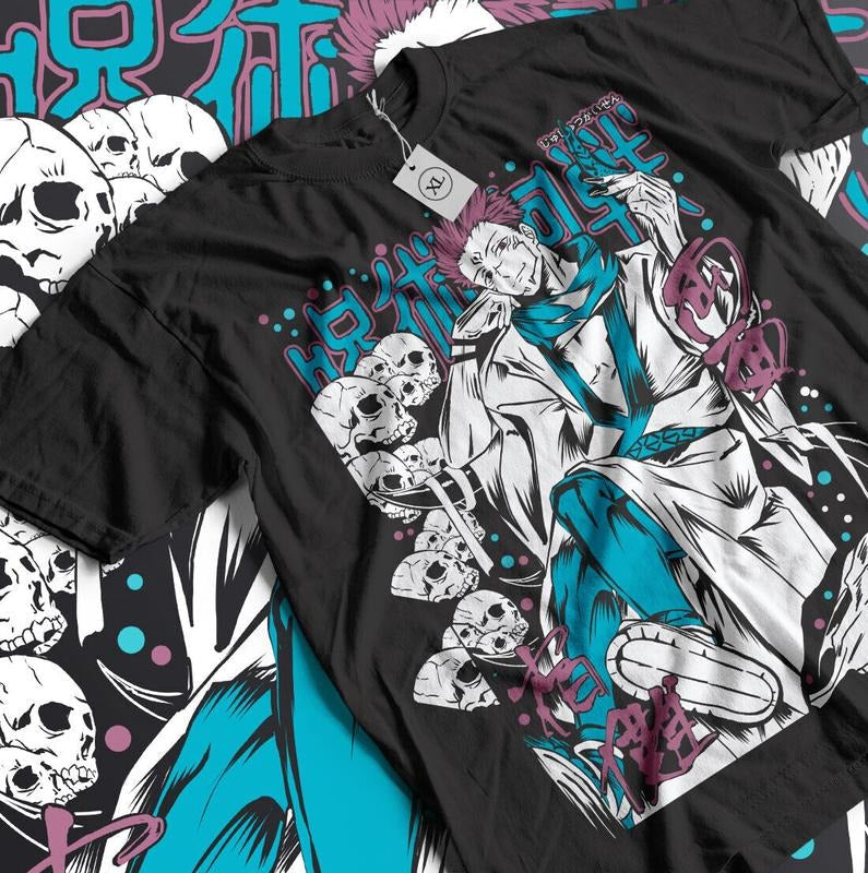 Ryomen Sukuna Jujutsu Kaisen Fushiguro Toji T-Shirt S-4XL Anime Horror Short Sleeve Hoodie, Sweatshirt | RetroVerseTees.com