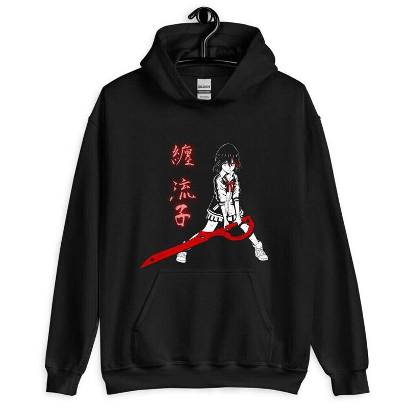 Ryuko Matoi Unisex Hoodie Kill La Kill,Low polygon,anime,Killer warrior Hoodie T-Shirts, Sweatshirt | RetroVerseTees.com