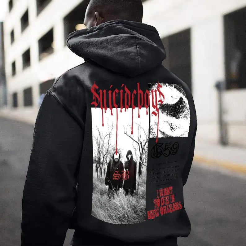 S-B Unisex Hoodie - Long Sleeve Medium Length Pullover for Fall and Winter Casual Menswear Soft Breathable Outfit Day...