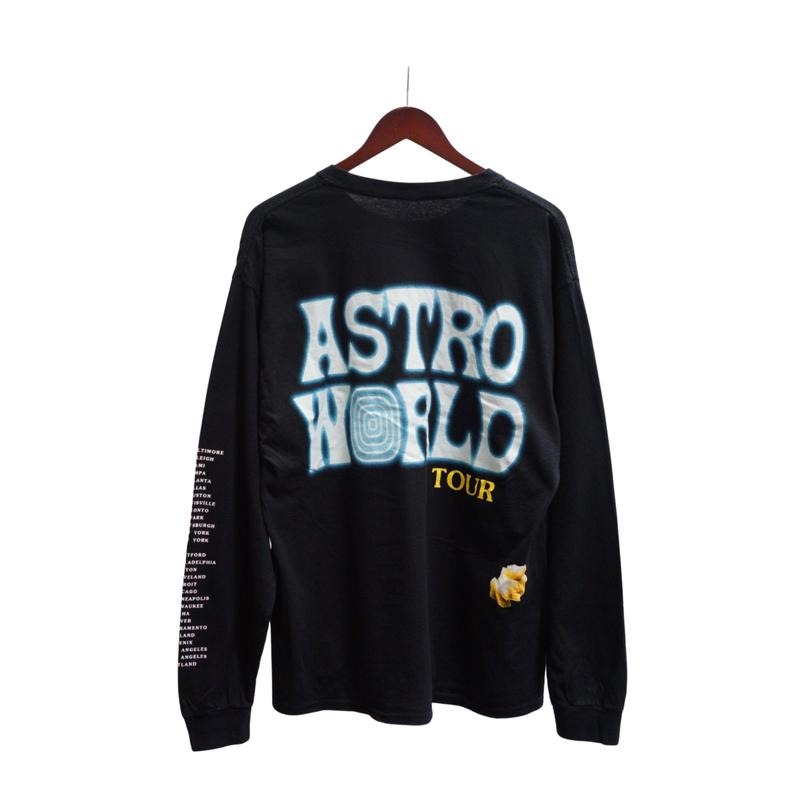 Travis Scott Astroworld Tour Wish You Were Here L/S (93665-437) Men's Size S-2XL T-Shirts, Hoodie, Sweatshirt
