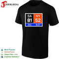SA 81 vs NY 52 3rd Quarter Scoreboard game clock shirt