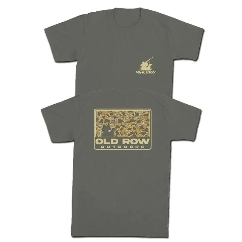 [SALE UP TO 45%] Limited Old Row Outdoors Camo T-shirt, Dad Hunting Camo Unisex Cotton T-shirt 2 sides, Gift for DAD, for...