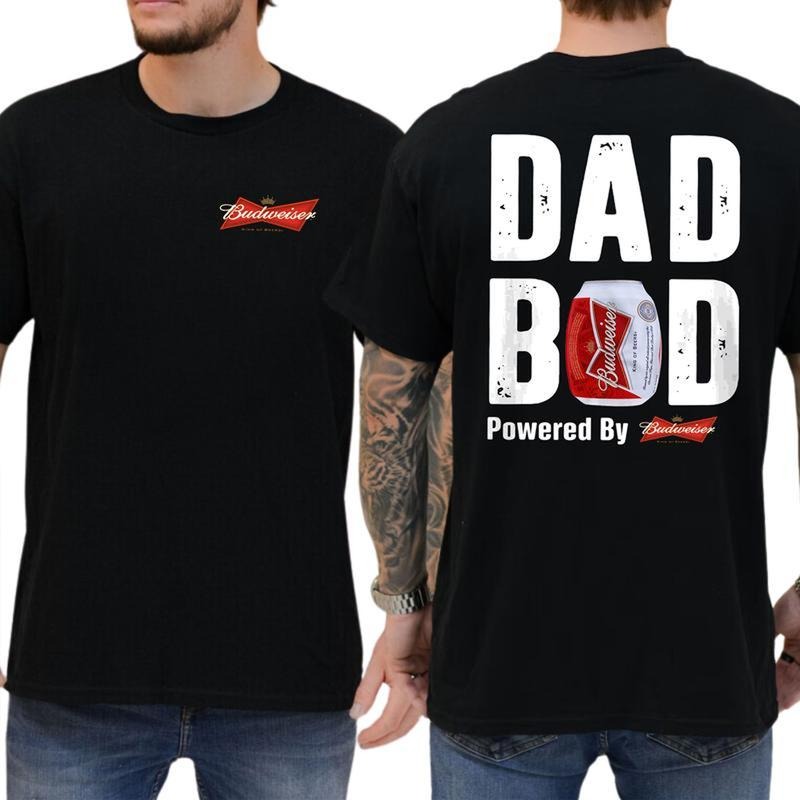 [SALE UP TO 45%] Retro Budweiser DAD BOD Beer T-shirt, Father's Day Gifts, Mother's Day Gifts Shirt Cotton Menswear...
