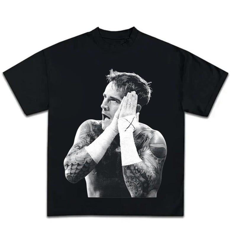 [SALE UP TO 50%] 90s Graphic Style CM Punk T-Shirt, Gift For Dad, Streetwear Boxing Tee, Wrestling Fans, Unisex Tee...