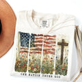 [SALE UP TO 60%] 4th of July USA Flag Shirt, Brush Stroke Patriotic Tee, Red White Blue Collage Graphic T-Shirt...