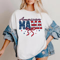 [SALE UP TO 60%] American Mama T-Shirt, Sweatshirt, Checkered Patriotic Graphic, 4th of July and Memorial Day Shirt for...