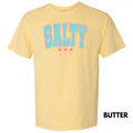SALTY Varsity Letter Comfort Colors T-Shirt 'NLB' Hoodie, Sweatshirt | RetroVerseTees.com