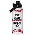 SANDJEST Spiky hair fighters Water Bottle 32 Oz - Insulated Stainless Steel Sport Bottles with Lid - Spiky hair fighters...