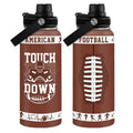 SANDJEST Spiky hair fighters Water Bottle with Lid - 32oz Insulated Stainless Steel Sport Bottle - Gifts for Men Spiky...