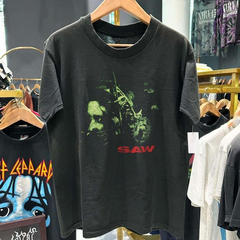 SAW 2004 RARE WASHED BLACK TSHIRT Hoodie, Sweatshirt | RetroVerseTees.com