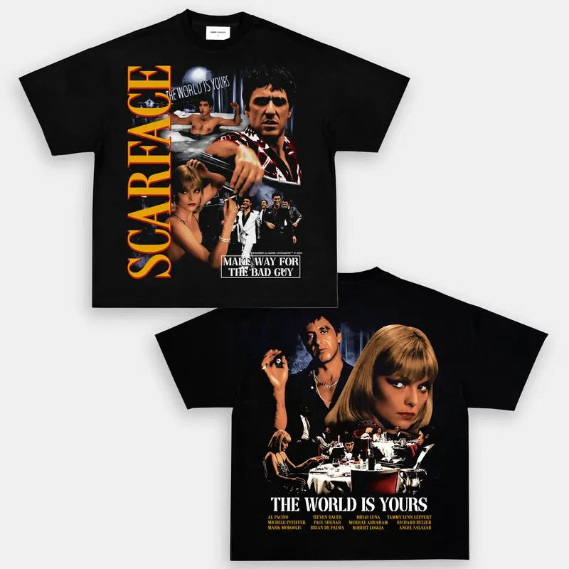 SCARFACE V3 TEE Trending Movie T shirt Vintage 90s T-shirt gift for Movie fans gift for him gift for her unisex T-shirt...