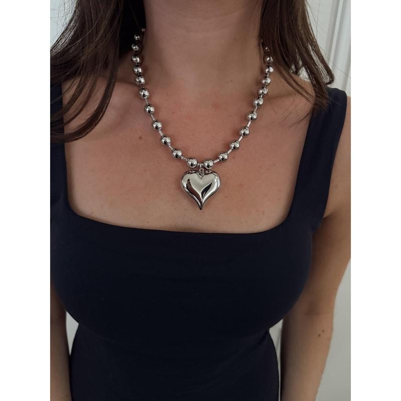 SILVER BUBBLE HEART NECKLACE T-Shirts, Hoodie, Sweatshirt | RetroVerseTees.com