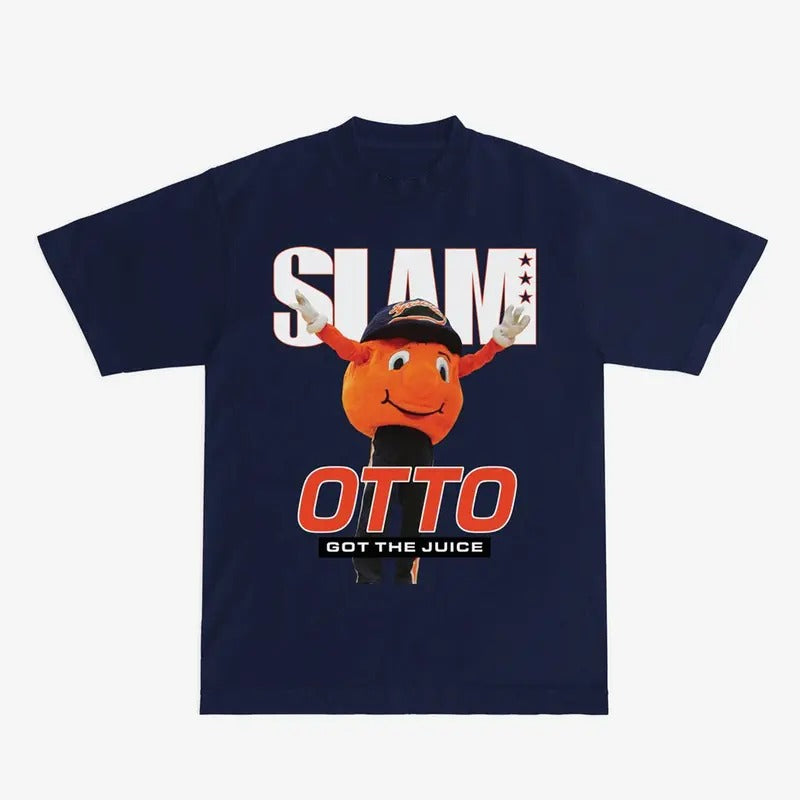 SLAM Syracuse Mascot Cover Tee Classic Cotton Short Sleeve Crew Neck Graphic T-Shirt Hoodie, Sweatshirt | RetroVerseTees.com